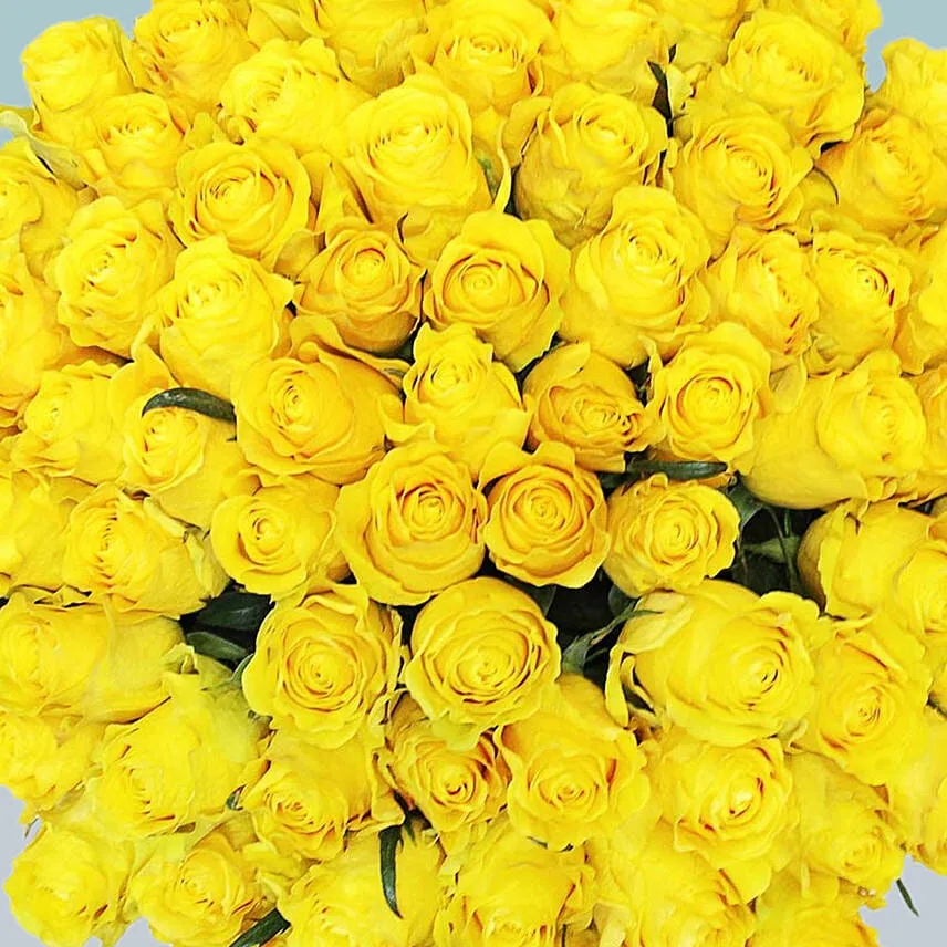 99 Yellow Roses Bouquet