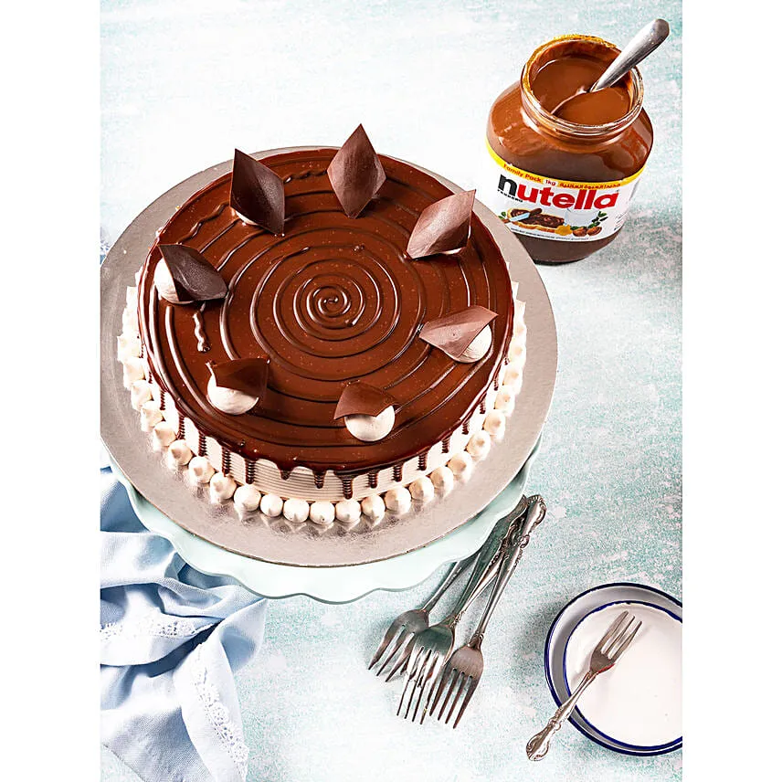 Chocolate Nutella Cake Half Kg Eggless