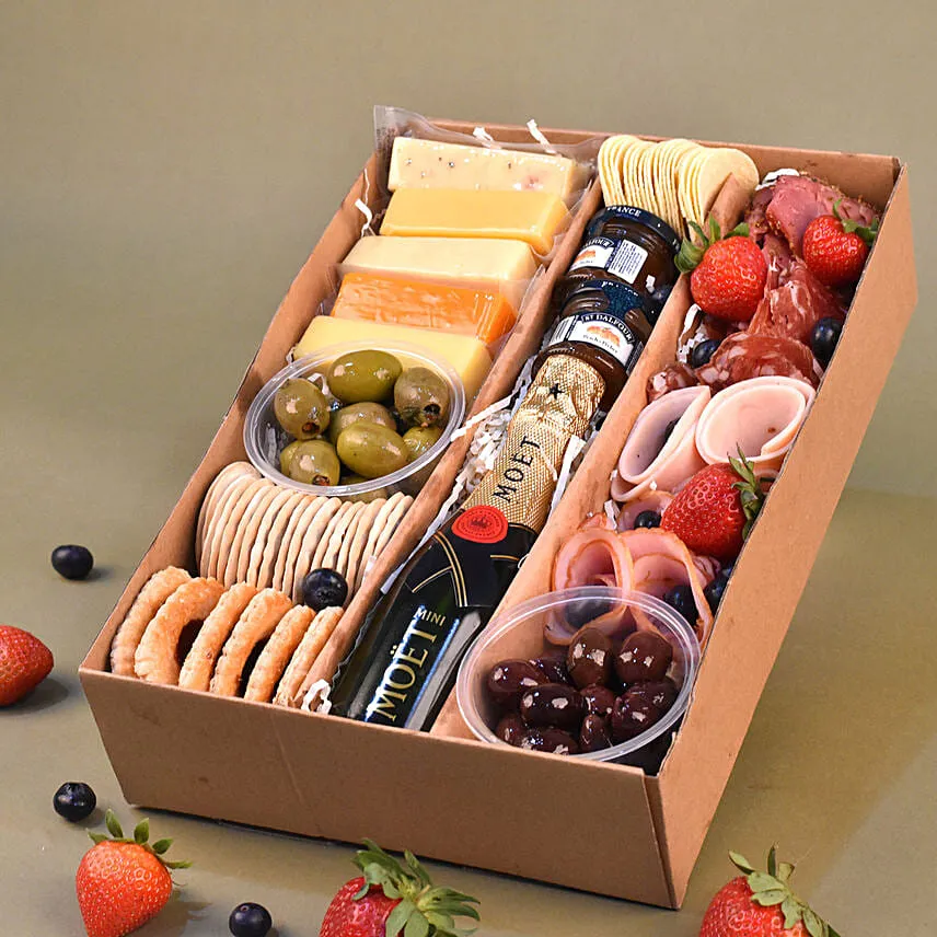 Champagne & Treats Tray Box