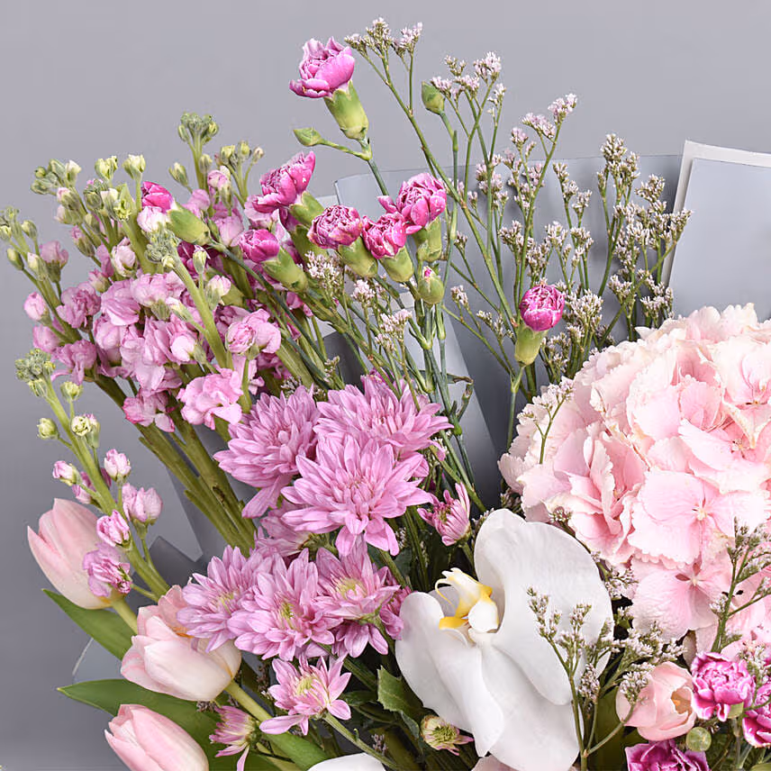 Pink Forest Flowers Bouquet