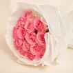 Elegant Bouquet of 15 Majestic Pink Roses