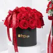 Elegant Valentine Flower Boxes with Chocolates: Luxurious Red Roses and Carnations