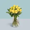 Roses Arrangement In A Glass Vase