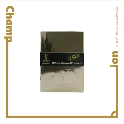 FWC Qatar 2022 Premium Gold Notebook with Official Emblem