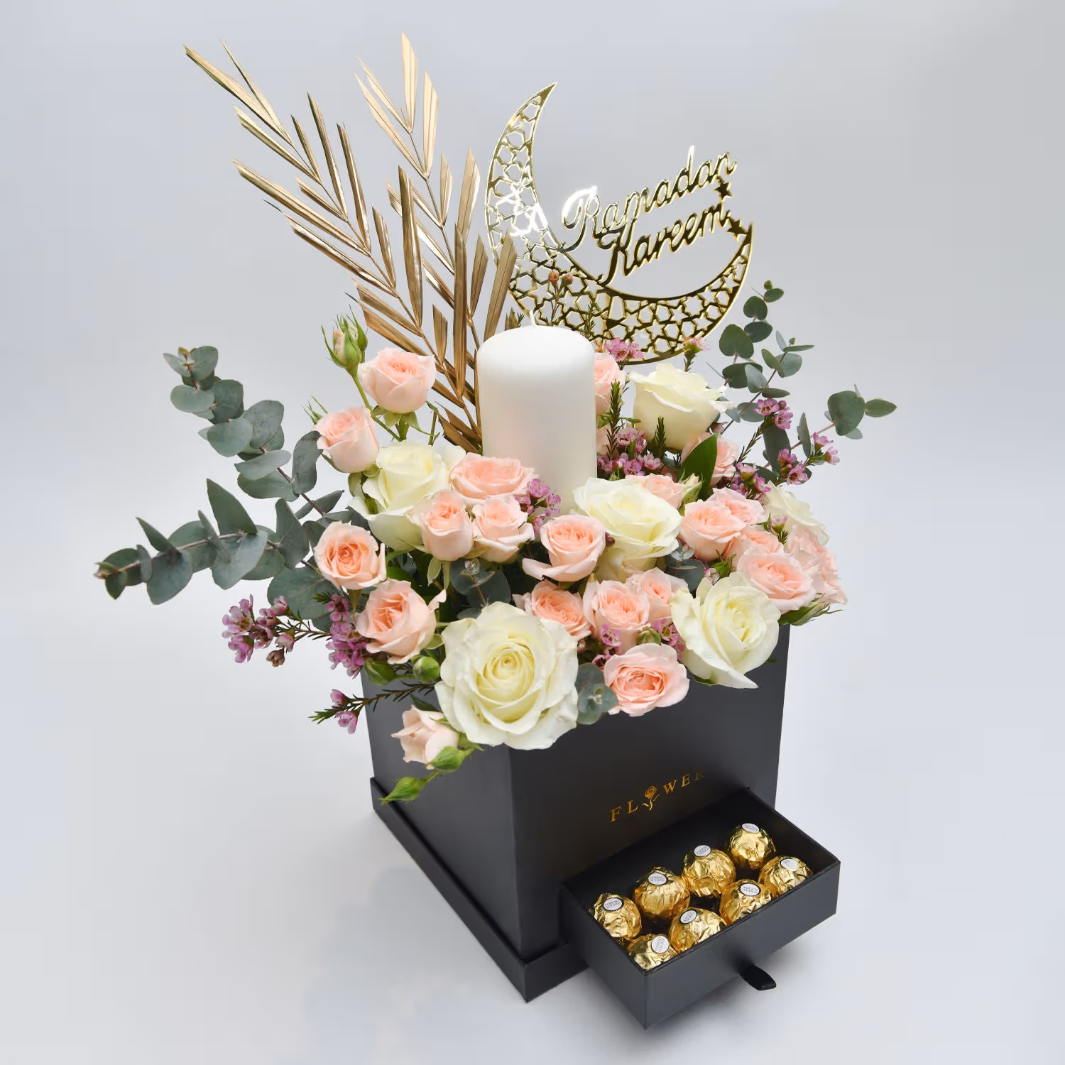 Ramadan Kareem Flowers & Chocolate Arrangement