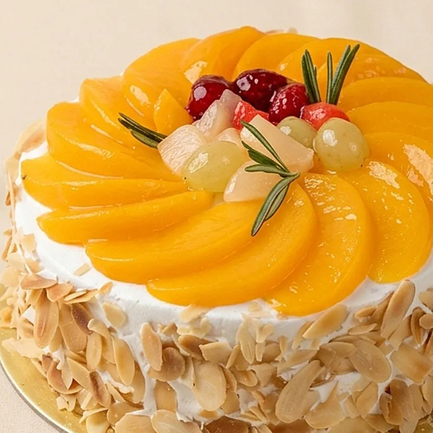 Eggless Fresh Fruit Cake