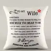Romantic 'Forever and Always' Printed Cushion for Your Wife
