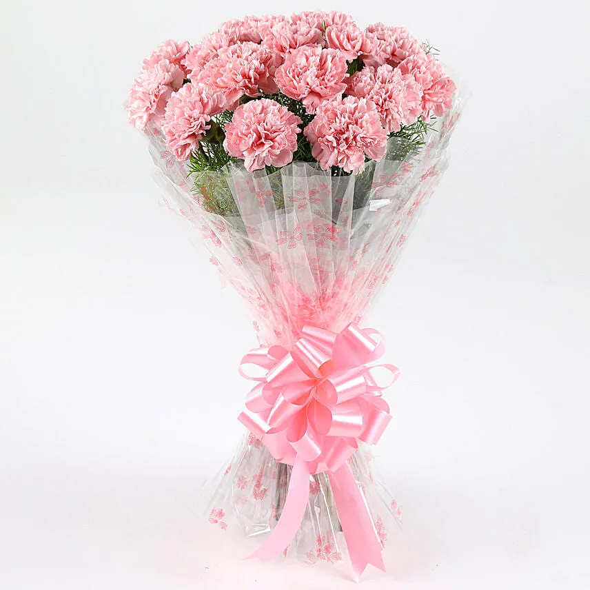 Unending Love 20 Pink Carnations Bouquet