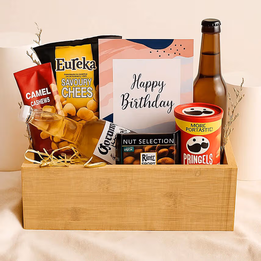 Birthday Wishes Eat & Sip Hamper