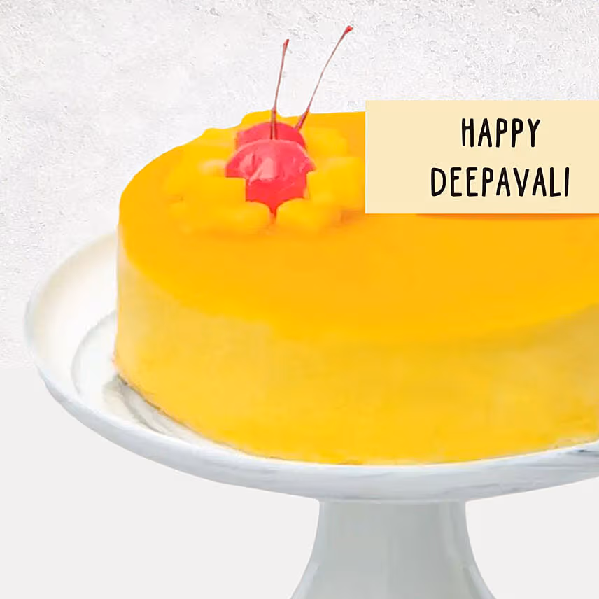 Tangy Mango Mousse Cake for Deepavali