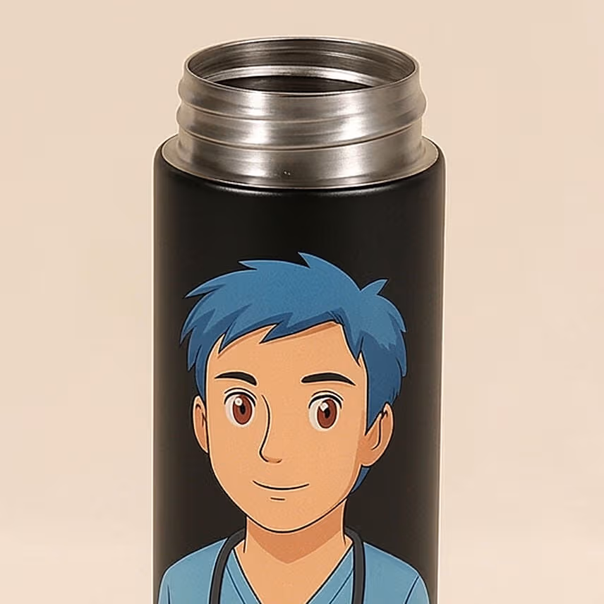 Personalise Your Ghibli Nurse Temperature Bottle