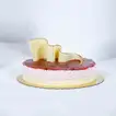 Delicious 1 kg Strawberry Cheesecake with Decorative White Chocolate Topping