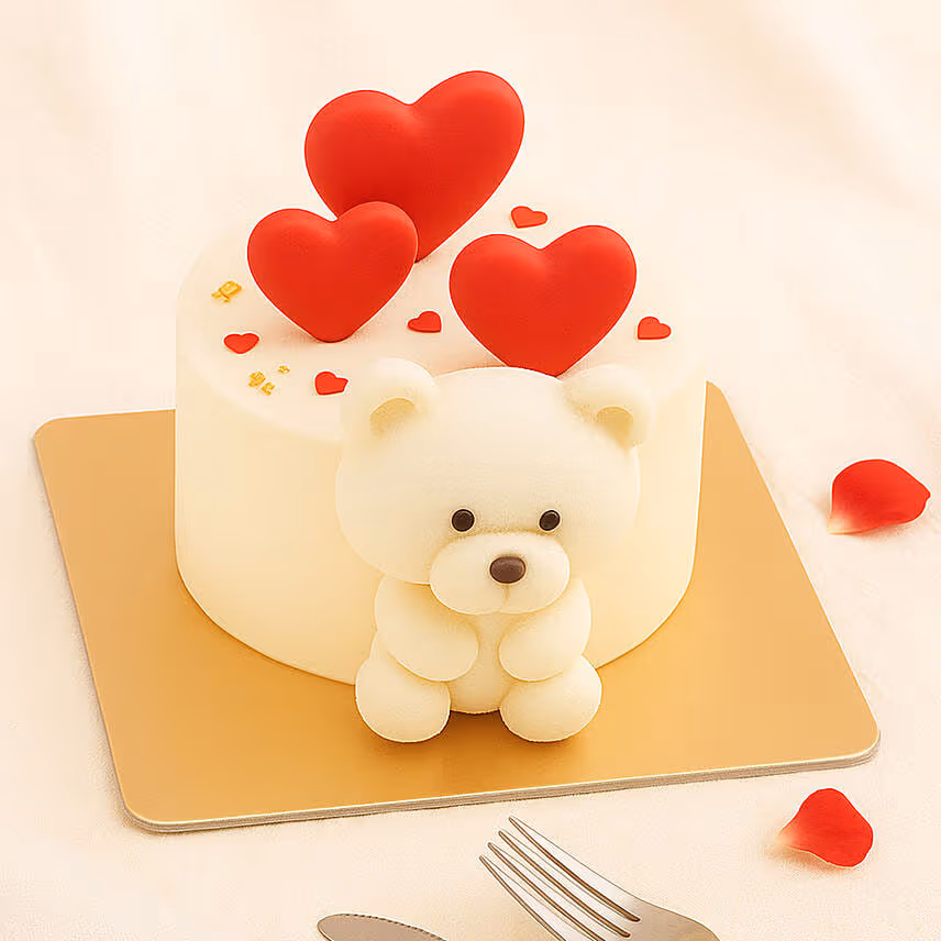 Adorable Teddy Bear Chocolate Cake