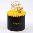 Elegant Birthday Wishes with Yellow Roses in a Black Box