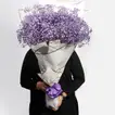 Grand Posy Of Purple Gypso