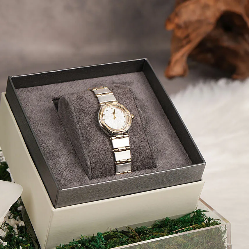 Cerruti 1881 Watch For Her with Flower Spread