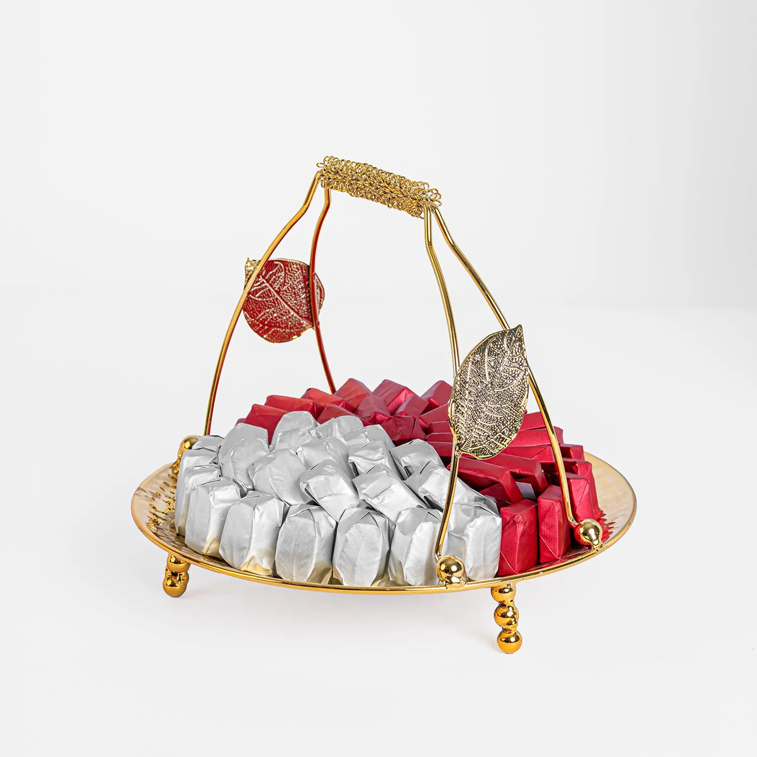 Luxurious Qatar Flag Themed Chocolate Tray - Premium Belgian Delight
