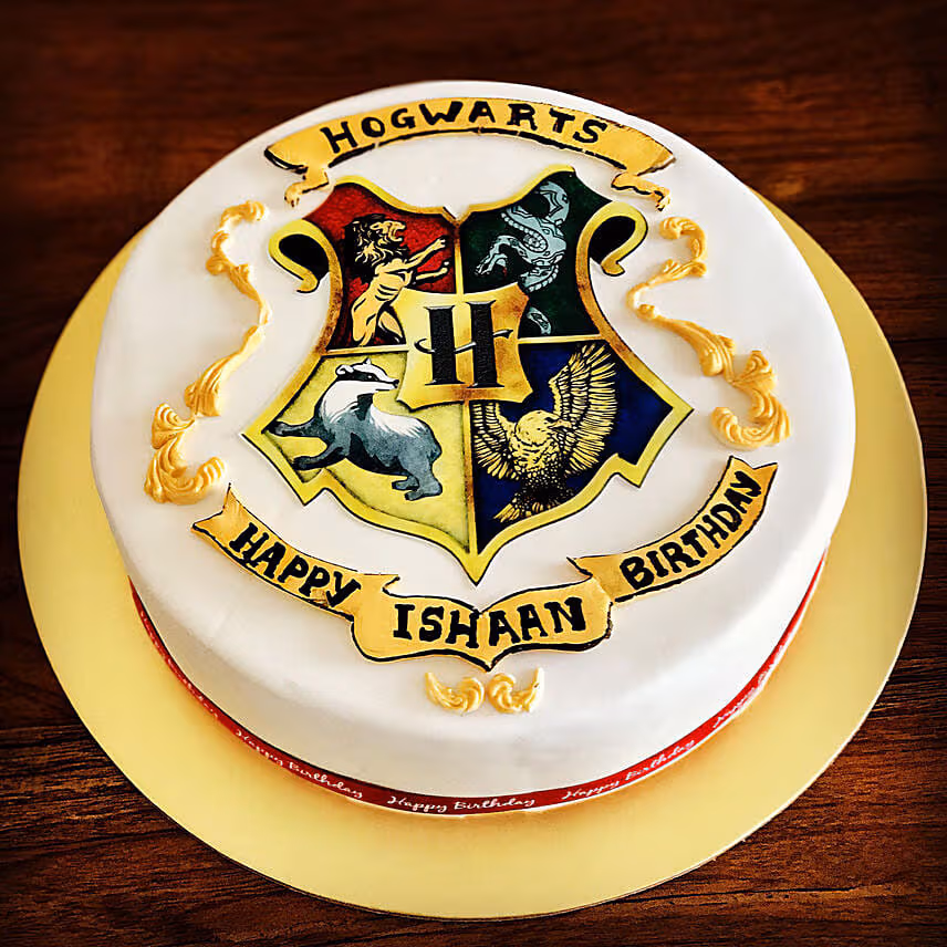 Harry Potter Hogwats Red Velvet Cake 9 inches