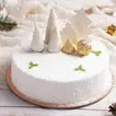 Delightful Snowy Christmas Vanilla Cake - A Festive Treat