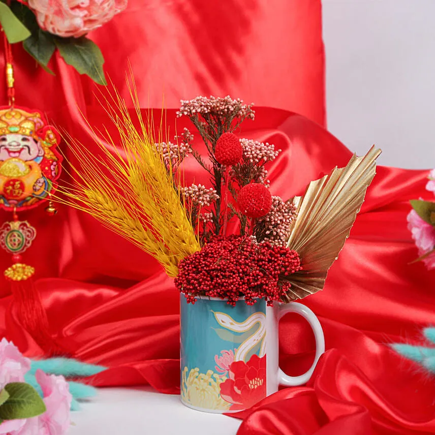 2025 CNY Flower Mug