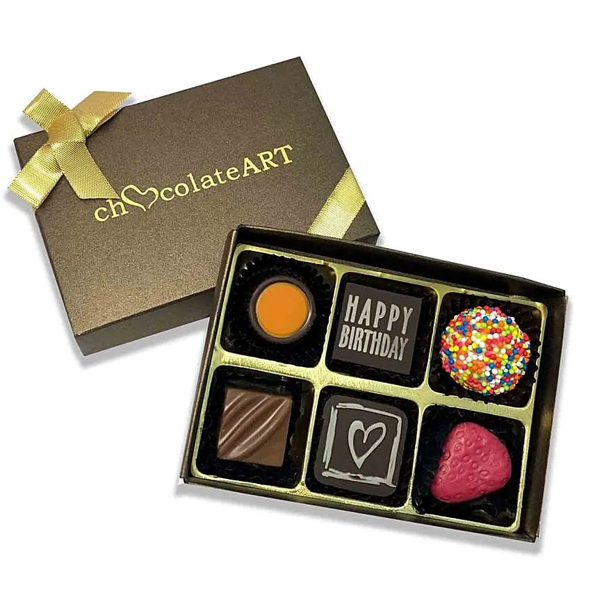 Affairs Of Hearts Arrangement With Birthday Chocolate