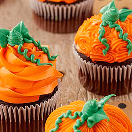 Festive Pumpkin-Shaped Chocolate Cupcakes - Perfect for Thanksgiving