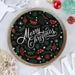 Festive Merry Christmas Pineapple Chocolate Photo Cake - Half Kg Delight