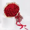 U & Me | Elegant 50 Red Roses Bouquet for Romantic Occasions