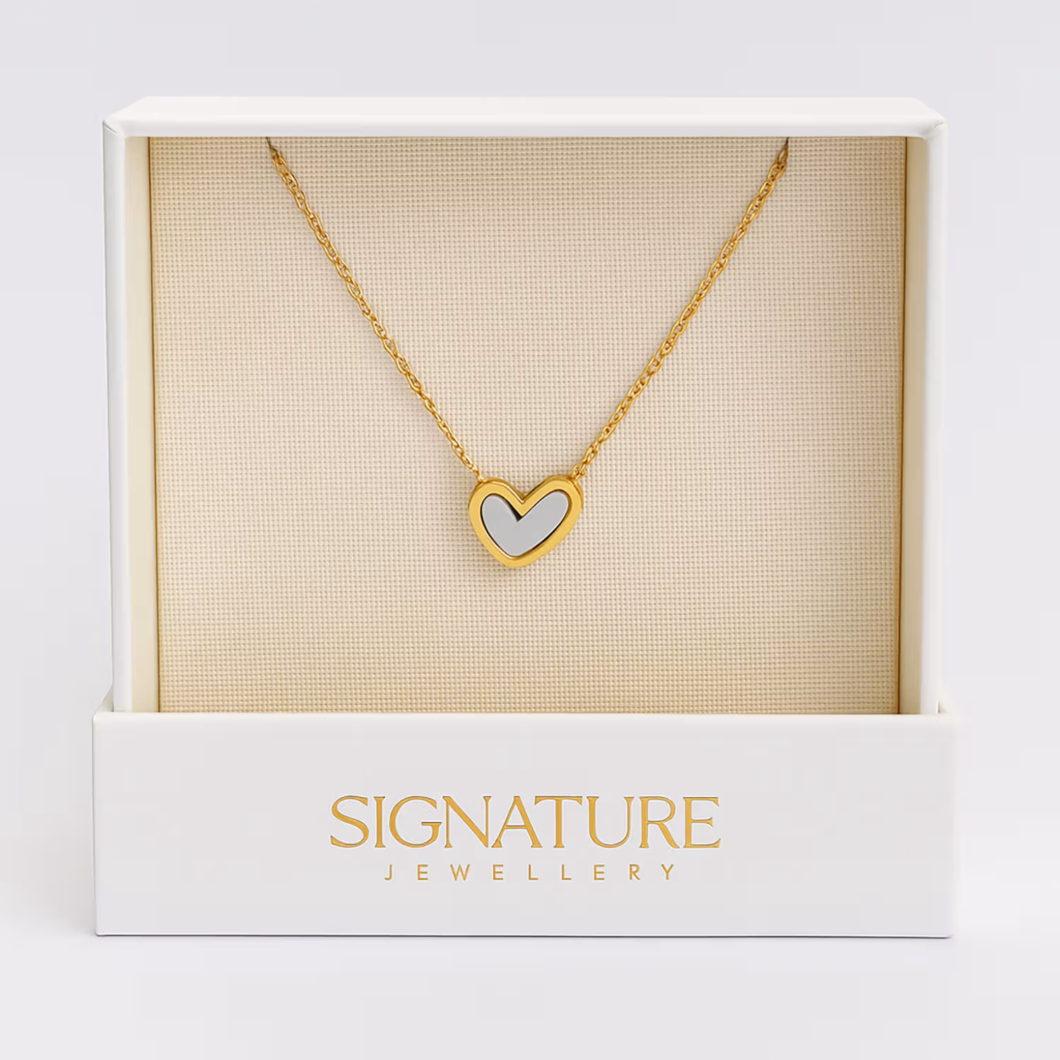 “Love in Bloom” Heart Pendant & Glass Dome Floral Gift Set
