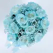Elegant Blue Rose Arrangement in a Luxurious Round Box