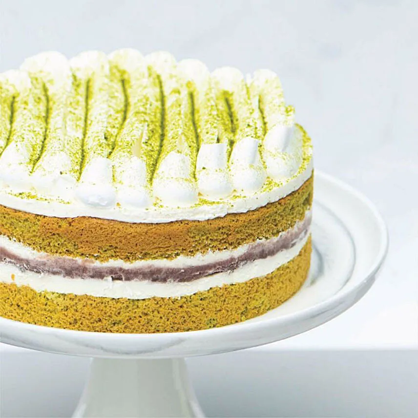 Infused Premium Matcha Red Bean Cake