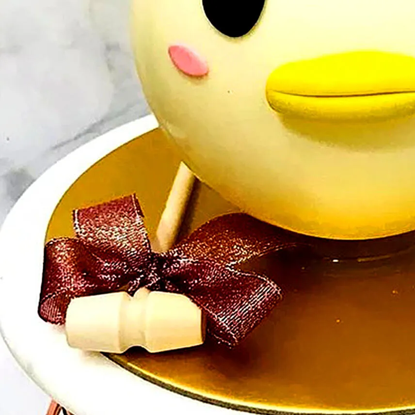 Duck Shaped Lychee Pinata Cake
