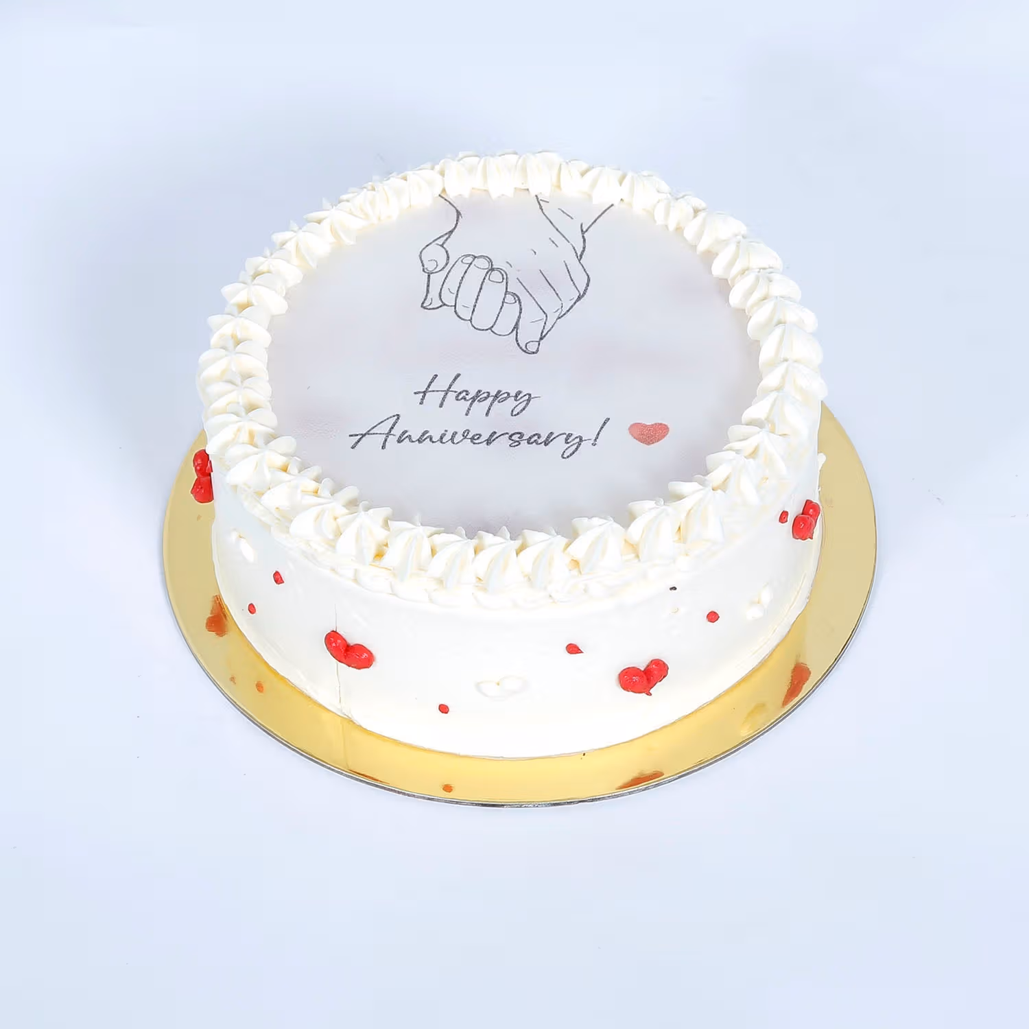 Happiness Loaded Red Velvet Anniversary Candle Cake - Celebrate Love