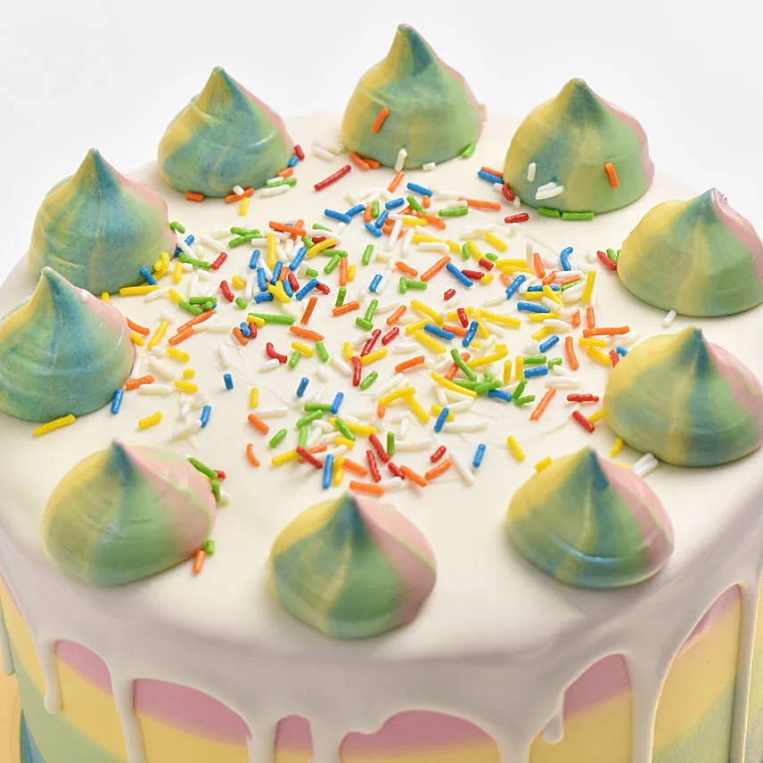 Delicious Rainbow Marble Cake 12 Portion