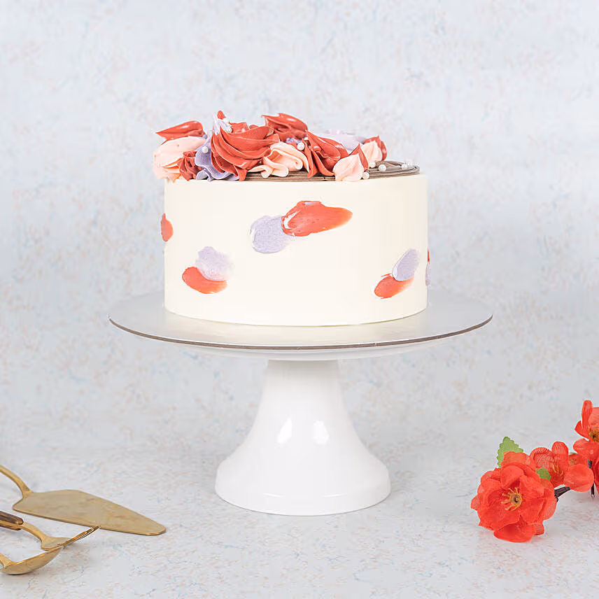 Rosetta Wreath Rose Lychee Cake 6 inch