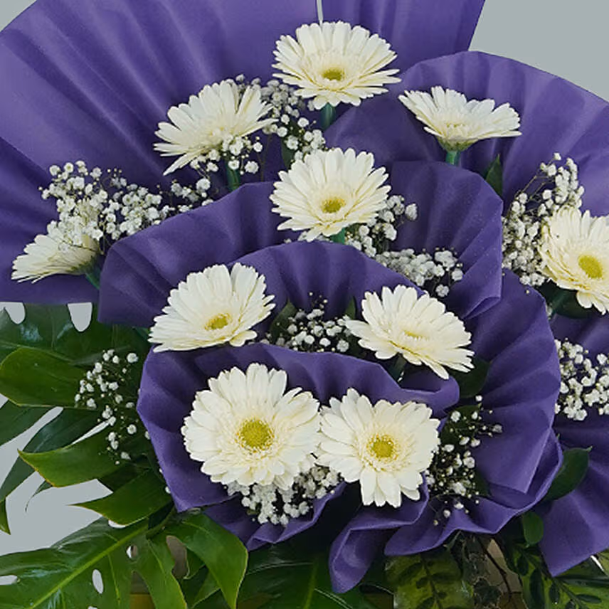 Rest In Heaven Condolence Mixed Flowers Green Stand