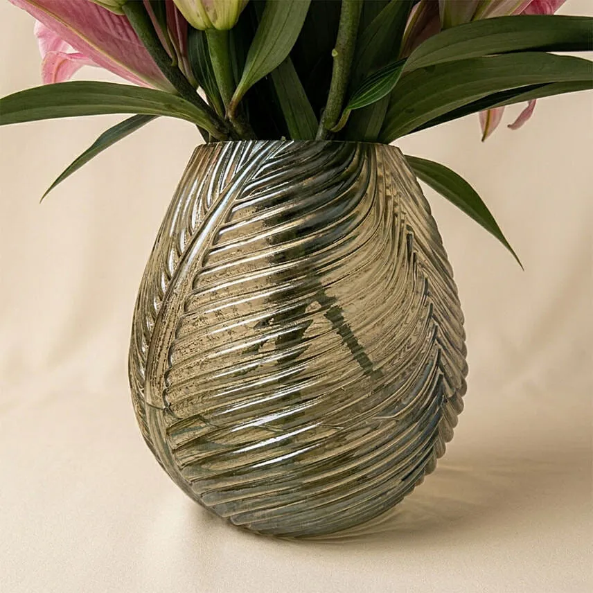 Lilies Beauty Designer Vase