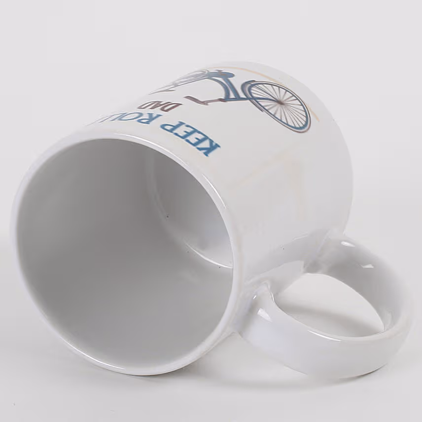 Keep Rolling Dad Personalised Mug