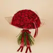 Luxurious 99 Red Roses Bouquet with Elegant Ribbons
