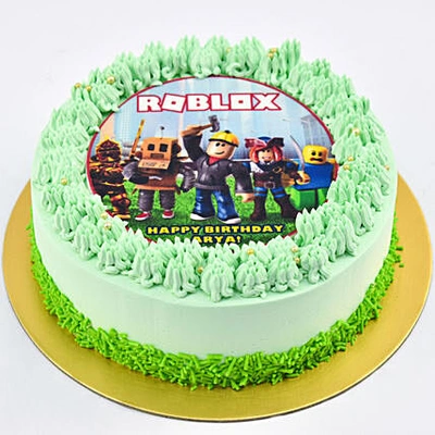Delicious Roblox Gaming Lovers Chocolate Cake - Perfect for Birthdays