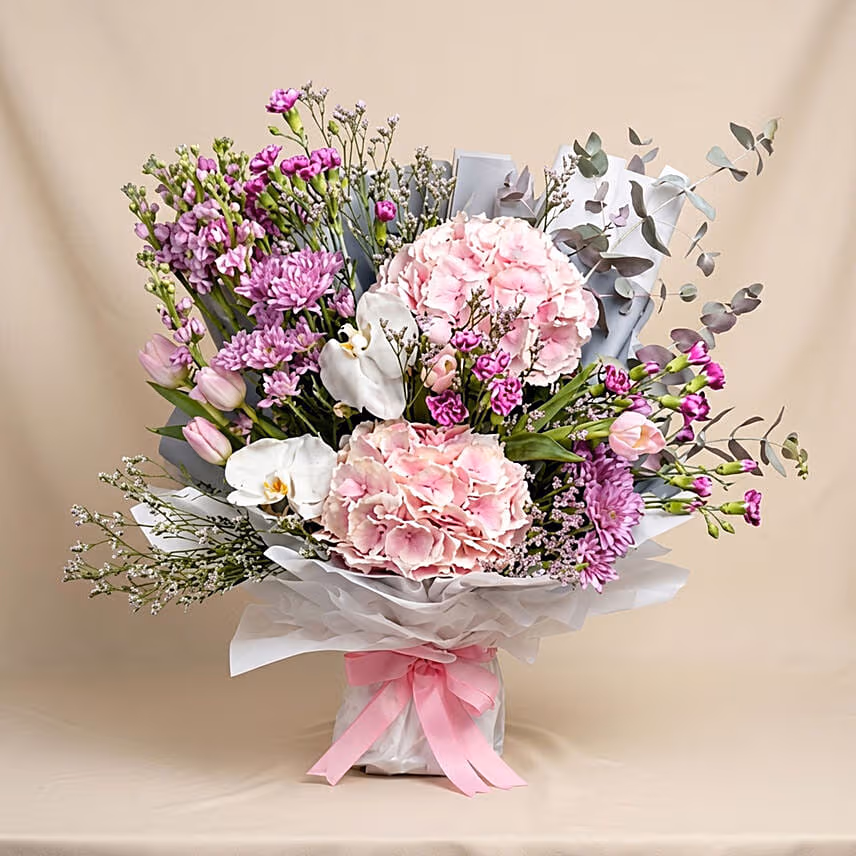 Pink Forest Flowers Bouquet