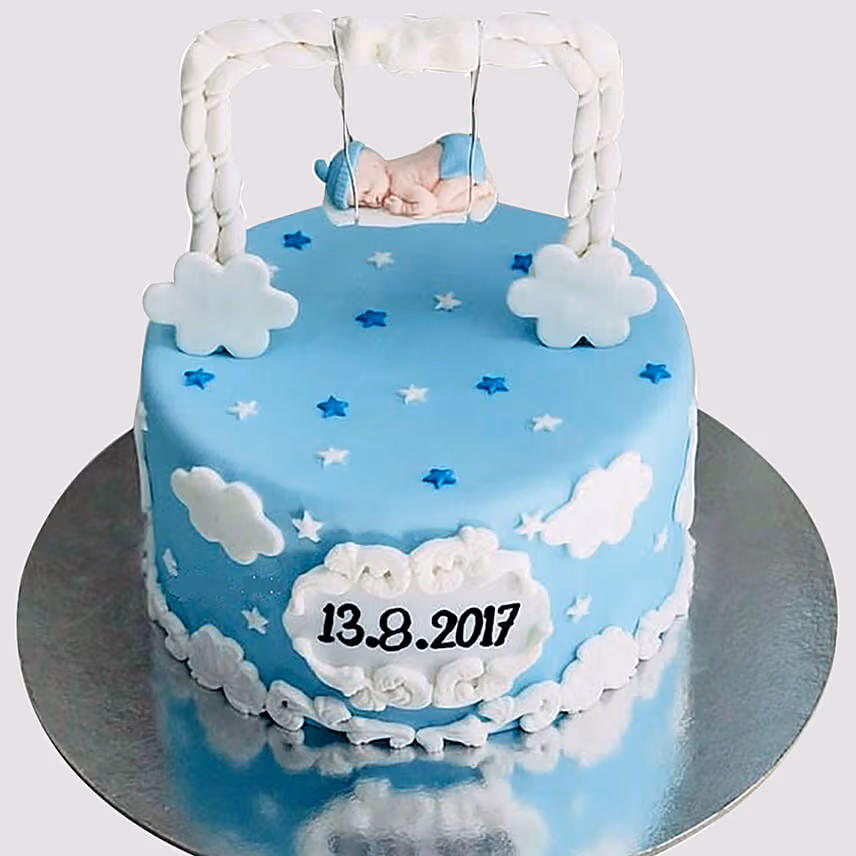 New Born Baby Designer Black Forest Cake