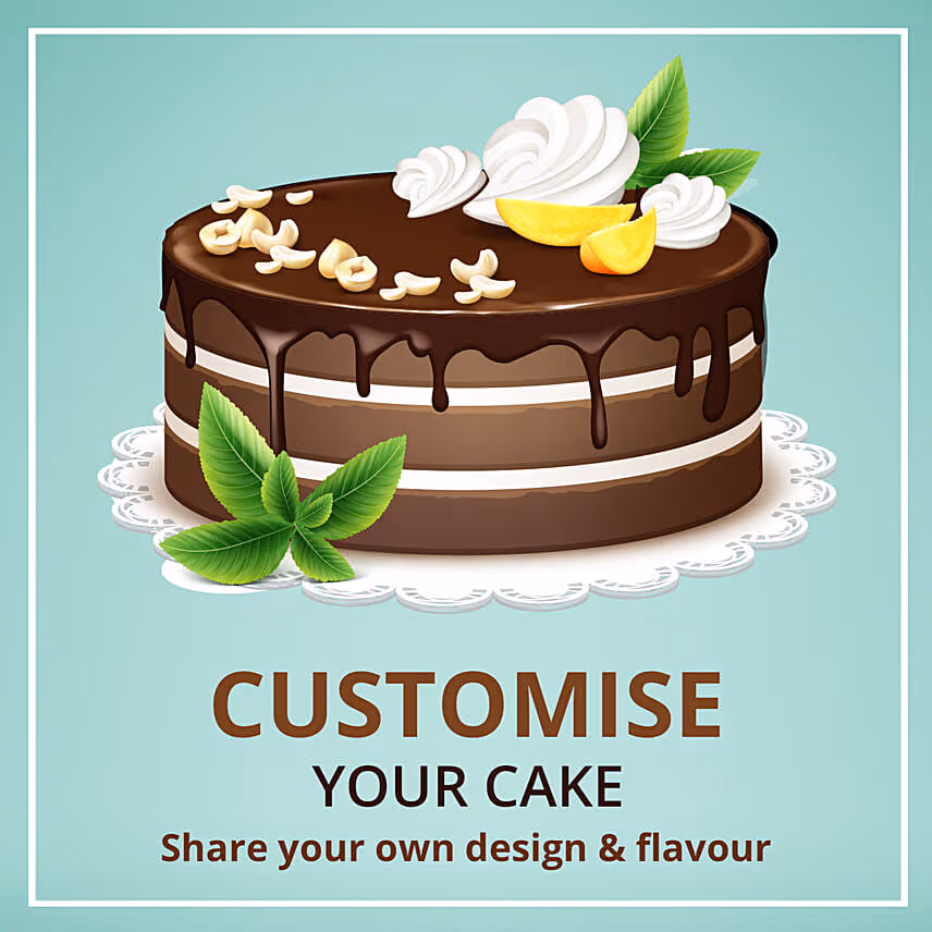 Customized Cake Chocolate 2 Kg