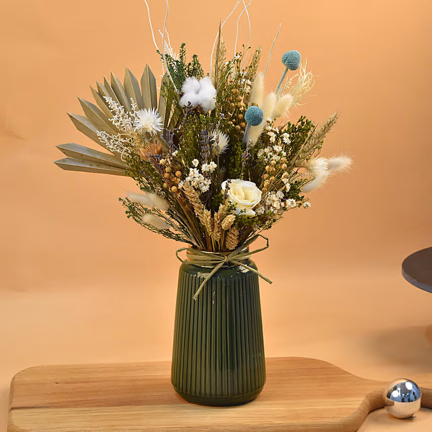 Exotic Mixed Preserved Flowers Arrangement