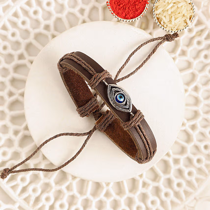 Evil  Eye Bracelet Rakhi N Mug Combo