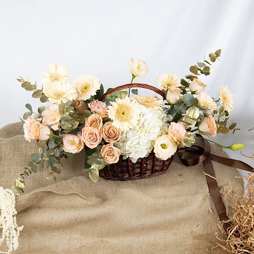 Fuzzy and Beautiful Flower Basket