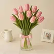 10 Tulips In a Vase