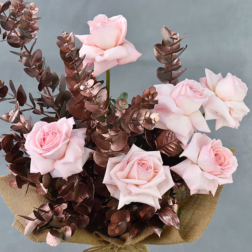 Fragrant Ohara Pink Rose Bouquet for Mothers Day
