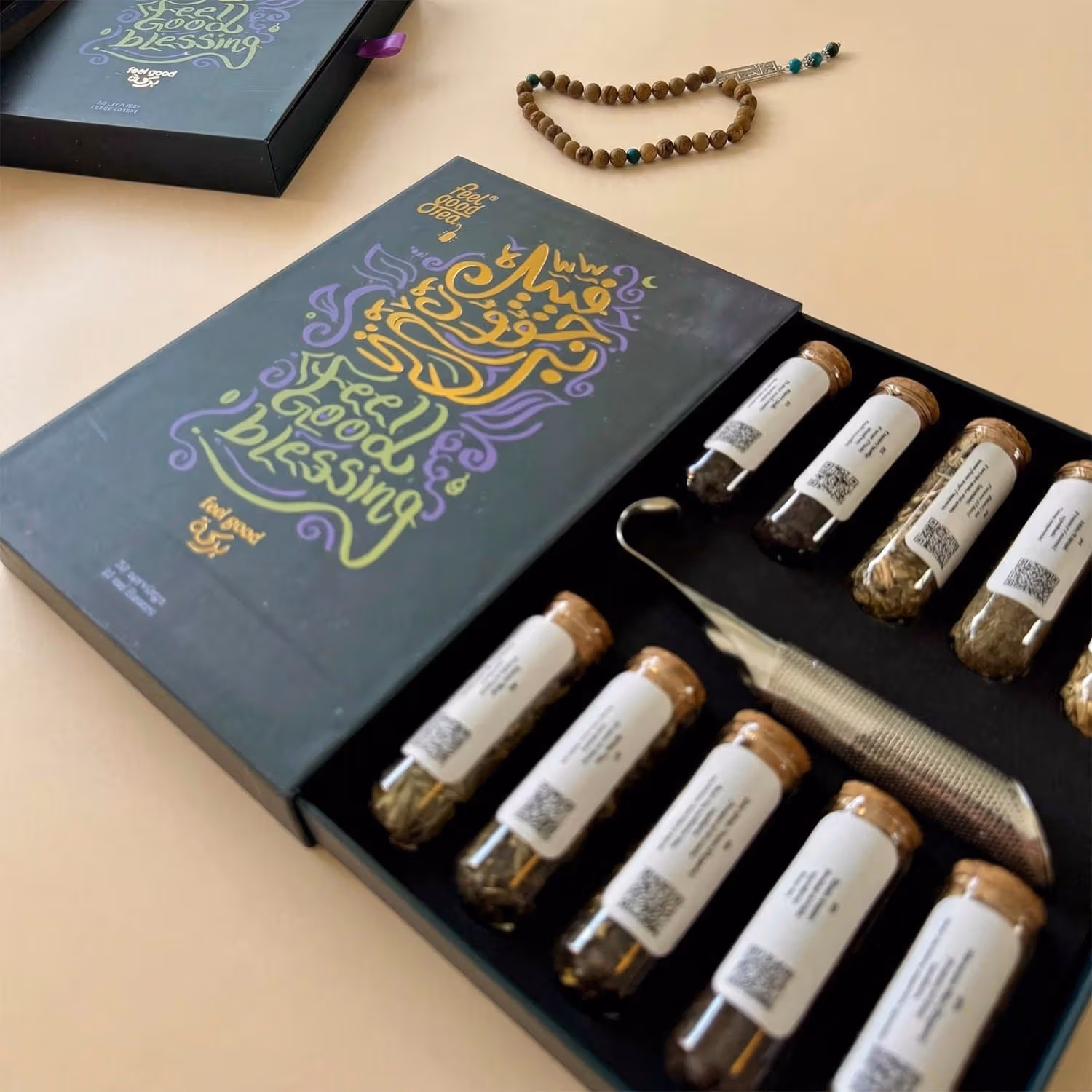 علبة شاي بركة من فيل قوود تي