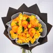 Elegant Yellow & Orange Roses Graduation Bouquet